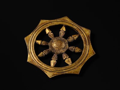 THREE GILT BRONZE BUDDHIST RITUAL OBJECTS: KATSUMA, RINPO, AND KONGO, KAMAKURA PERIOD