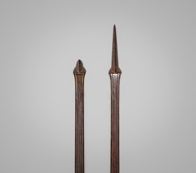 TOMOKATSU AND SHOSHINSAI: A RARE MINIATURE 'THE JEWELED RIVERS' INDOOR ARCHERY SET