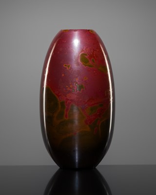 Lot 42 - KAYAMA: A COPPER ALLOY VASE