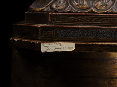 A VERY LARGE (130 CM) GILT-LACQUERED WOOD FIGURE OF AMIDA NYORAI, 18TH CENTURY