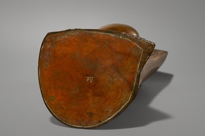 KIN: A LARGE AND ABSTRACT BRONZE VASE