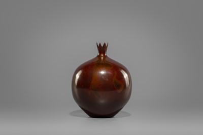 Lot 38 - TADASHI NISHIMURA: A POMEGRANATE-SHAPED BRONZE VASE