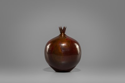 Lot 38 - TADASHI NISHIMURA: A POMEGRANATE-SHAPED BRONZE VASE