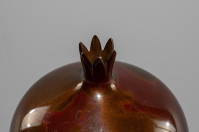 Lot 38 - TADASHI NISHIMURA: A POMEGRANATE-SHAPED BRONZE VASE