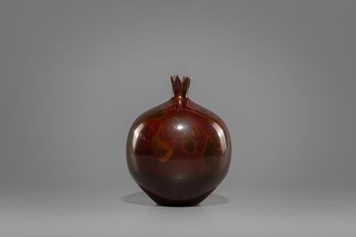 Lot 38 - TADASHI NISHIMURA: A POMEGRANATE-SHAPED BRONZE VASE