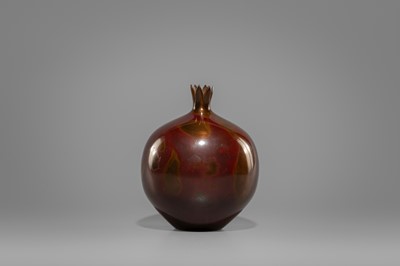 Lot 38 - TADASHI NISHIMURA: A POMEGRANATE-SHAPED BRONZE VASE