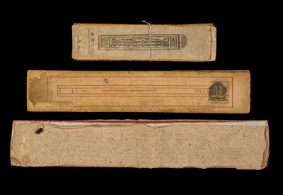 Lot 176 - A GROUP OF THREE TIBETAN MANUSCRIPTS, 19TH-20TH CENTURY
