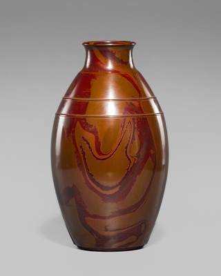 Lot 1547 - MASAHARU TAKENAKA: A FINE BRONZE FLOWER VASE