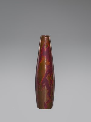 Lot 1546 - SOEMON HARA: A SPOTTED BRONZE VASE