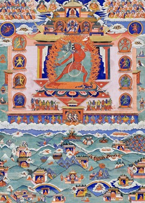 Lot 580 - A THANGKA OF VAJRAYOGINI, 19TH CENTURY