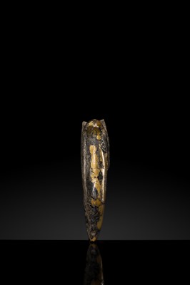 A RARE AND LARGE TURQUOISE MATRIX ‘PIG DRAGON’ PENDANT, ZHULONG, LATE NEOLITHIC PERIOD, HONGSHAN CULTURE