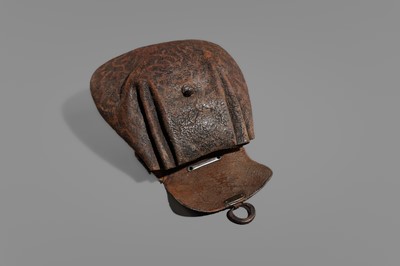 Lot 1559 - A GROUP OF TWO LEATHER AND RATTAN TABAKO-IRE (POUCHES)