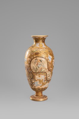 Lot 1571 - A PAIR OF SATSUMA EARTHENWARE MINIATURE VASES