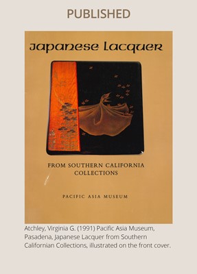 Lot 227 - A SUPERB TOGIDASHI LACQUER ‘FIREFLIES FROM THE TALE OF GENJI’ SUZURIBAKO (WRITING BOX)