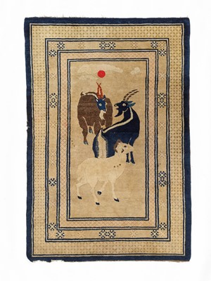 Lot 625 - A ‘SANYANG’ CARPET, QING DYNASTY