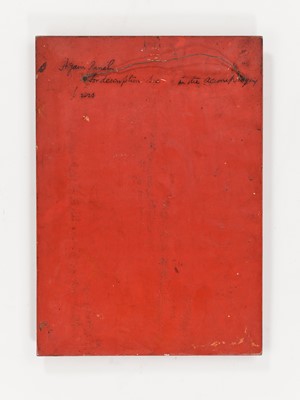 Lot 765 - A JAIN ‘ELEPHANT SHAKING A TREE’ WOOD PANEL