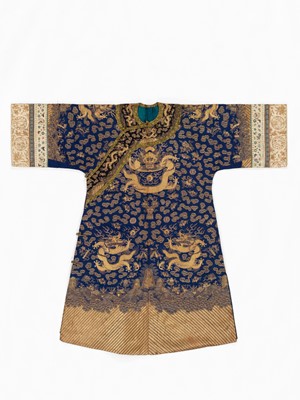 Lot 607 - A SEMIFORMAL DRAGON ROBE, JIFU, JIAQING PERIOD