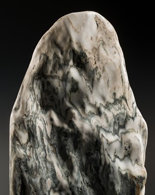 Lot 125 - A LARGE DALI MARBLE ‘DREAMSTONE’ SCHOLAR’S ROCK, QING DYNASTY
