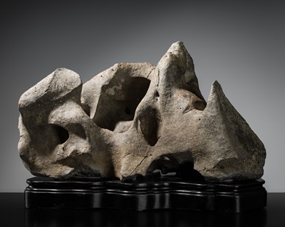 Lot 187 - A TAIHU STONE SCHOLAR’S ROCK, QING DYNASTY