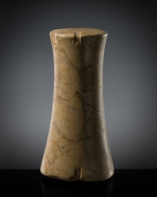 Lot 396 - A BACTRIAN STONE COLUMN IDOL, 3RD-2ND MILLENNIUM BC
