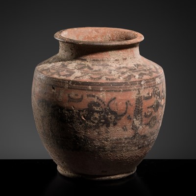 Lot 392 - A NEOLITHIC POTTERY ‘ZEBU’ JAR, INDUS VALLEY CIVILIZATION, KULLI STYLE, 2ND MILLENNIUM BC