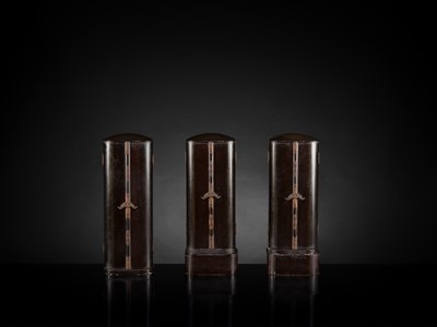 Lot 135 - YAMAMOTO MOSUKE: A HIGHLY IMPORTANT COMPLETE SET OF 33 ‘THE SAIGOKU KANNON PILGRIMAGE ‘GOLD LACQUER ZUSHI (PORTABLE BUDDHIST SHRINES), DATED 1854