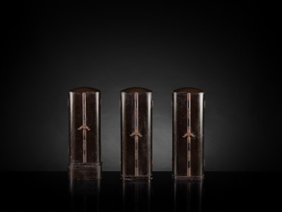 Lot 135 - YAMAMOTO MOSUKE: A HIGHLY IMPORTANT COMPLETE SET OF 33 ‘THE SAIGOKU KANNON PILGRIMAGE ‘GOLD LACQUER ZUSHI (PORTABLE BUDDHIST SHRINES), DATED 1854