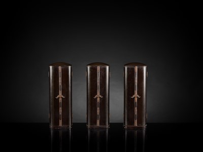 Lot 135 - YAMAMOTO MOSUKE: A HIGHLY IMPORTANT COMPLETE SET OF 33 ‘THE SAIGOKU KANNON PILGRIMAGE ‘GOLD LACQUER ZUSHI (PORTABLE BUDDHIST SHRINES), DATED 1854