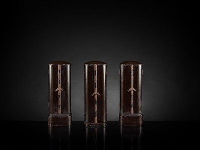 Lot 135 - YAMAMOTO MOSUKE: A HIGHLY IMPORTANT COMPLETE SET OF 33 ‘THE SAIGOKU KANNON PILGRIMAGE ‘GOLD LACQUER ZUSHI (PORTABLE BUDDHIST SHRINES), DATED 1854