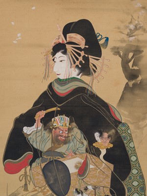 UTAGAWA HOSAI: JIGOKU DAYU (HELL COURTESAN)