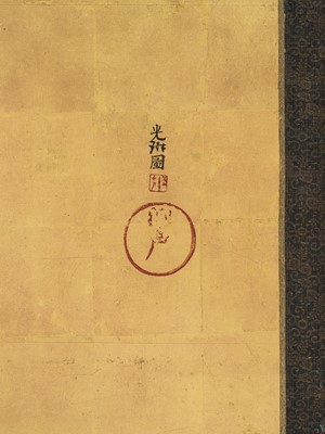 Lot 268 - OGATA KORIN: AN IMPORTANT PAIR OF PAIR OF RINPA SIX-PANEL ‘FLOWERS OF THE FOUR SEASONS’ BYOBU (FOLDING SCREEN)