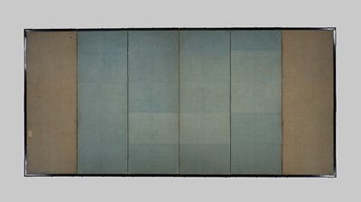 Lot 268 - OGATA KORIN: AN IMPORTANT PAIR OF PAIR OF RINPA SIX-PANEL ‘FLOWERS OF THE FOUR SEASONS’ BYOBU (FOLDING SCREEN)