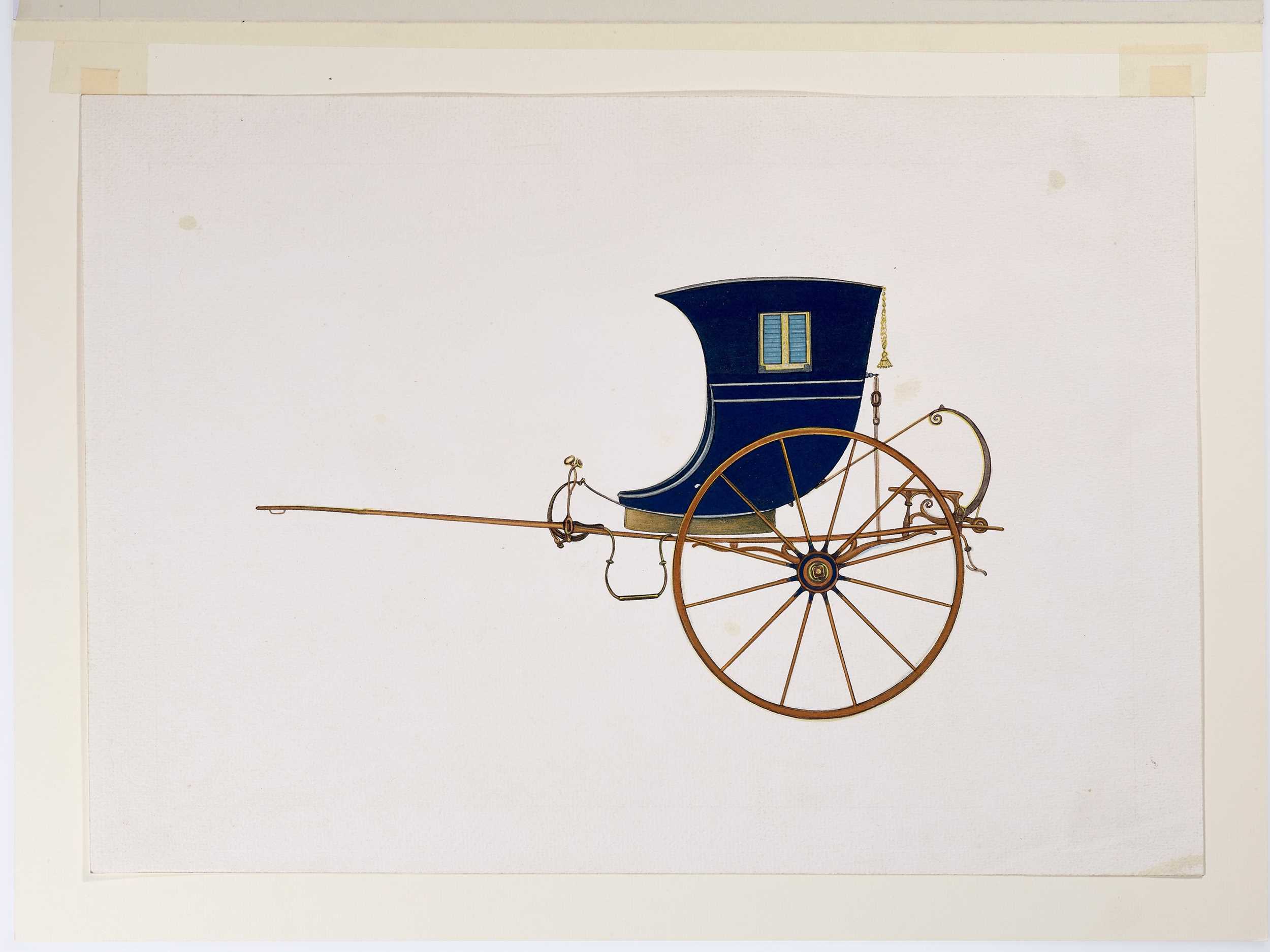 Lot 1235 - AN INDIAN PAINTING DEPICTING A ROYAL CARRIAGE