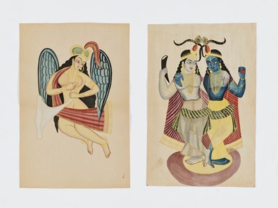 Lot 1240 - A GROUP OF TWELVE INDIAN PAINTINGS