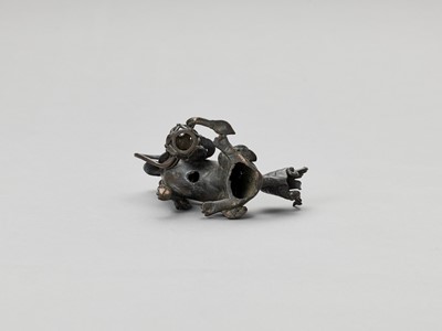 Lot 519 - A BRONZE ‘BUDDHIST LION’ CENSER, 17TH CENTURY