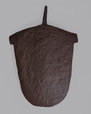 Lot 540 - A MASSIVE IRON CURRENCY BLADE, ANGAS OR AFO PEOPLE, FIRST HALF OF 20TH CENTURY