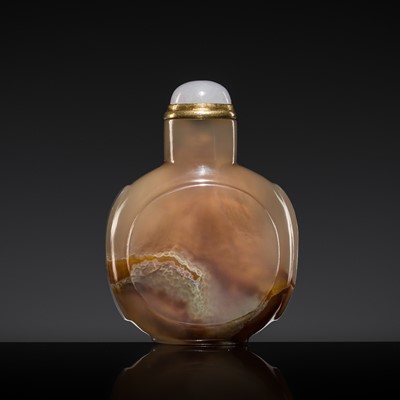 Lot 229 - A FINE AGATE SNUFF BOTTLE, 18TH-19TH CENTURY
