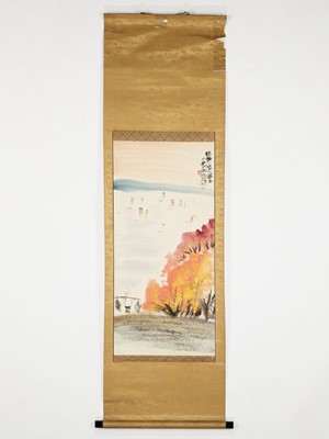Lot 958 - AFTER LIN FENGMIAN: A HANGING SCROLL PAINTING, 1920