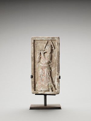 Lot 578 - A TERRACOTTA ‘MUSICIAN’ RELIEF, NORTHERN SONG
