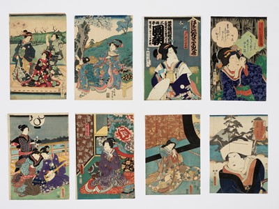 Lot 479 - A GROUP OF EIGHT ORIGINAL COLOR WOODBLOCK PRINTS