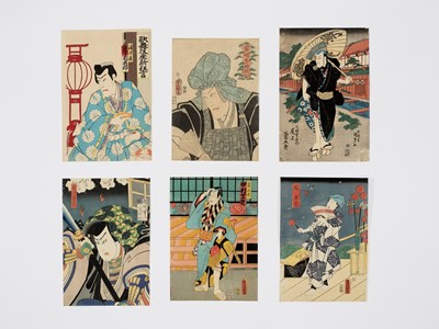 Lot 478 - A GROUP OF SIX ORIGINAL COLOR WOODBLOCK PRINTS