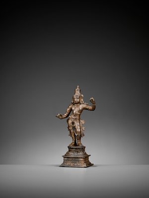 Lot 753 - A BRONZE FIGURE OF RAMA, VIJAYANAGAR PERIOD