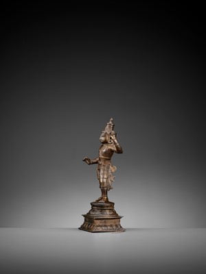 Lot 753 - A BRONZE FIGURE OF RAMA, VIJAYANAGAR PERIOD