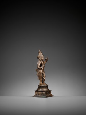 Lot 753 - A BRONZE FIGURE OF RAMA, VIJAYANAGAR PERIOD