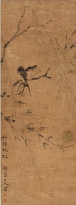 Lot 629 - ‘BIRDS IN SPRING’ BY HUA YAN (1682-1756)