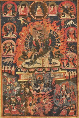 Lot 584 - A THANGKA OF WALSE NGAMPA, 15TH-17TH CENTURY