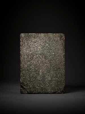 Lot 492 - A MONUMENTAL LIMESTONE BUDDHIST STELE, TANG DYNASTY