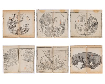 Lot 1043 - SIX CHINESE WOODBLOCK PRINTS FROM THE MUSTARD SEED GARDEN, 18th CENTURY