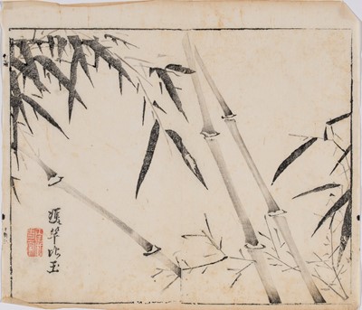 Lot 992 - SIX CHINESE COLOR WOODBLOCK PRINTS, 18th CENTURY