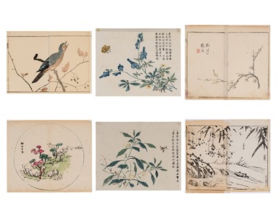 Lot 1104 - SIX CHINESE COLOR WOODBLOCK PRINTS, 18th CENTURY